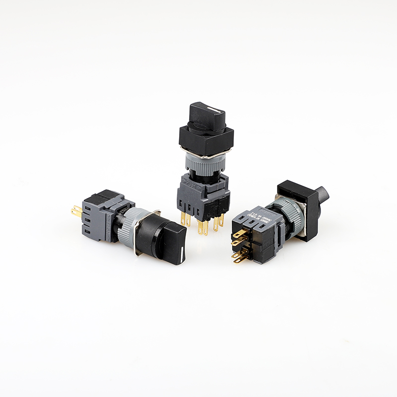 16MM 分體式復位自鎖兩檔三擋選擇按鈕開關 高品質